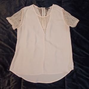 COPY - DYNAMITE pink sheer blouse